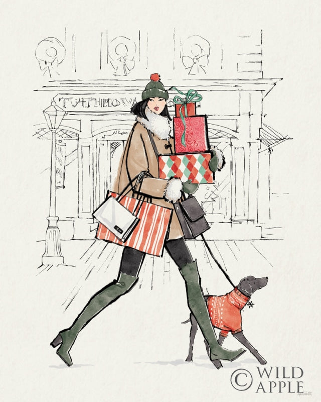 Reproduction of Holiday Fashionistas IV by Anne Tavoletti - Wall Decor Art