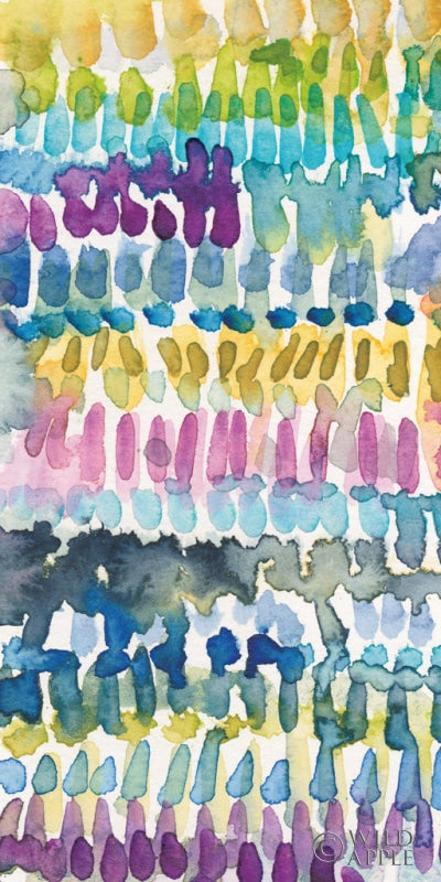 Reproduction of Colorful Patterns IV Panel I Crop by Cheryl Warrick - Wall Decor Art