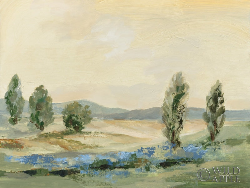 Reproduction of Jade Green Landscape by Silvia Vassileva - Wall Decor Art