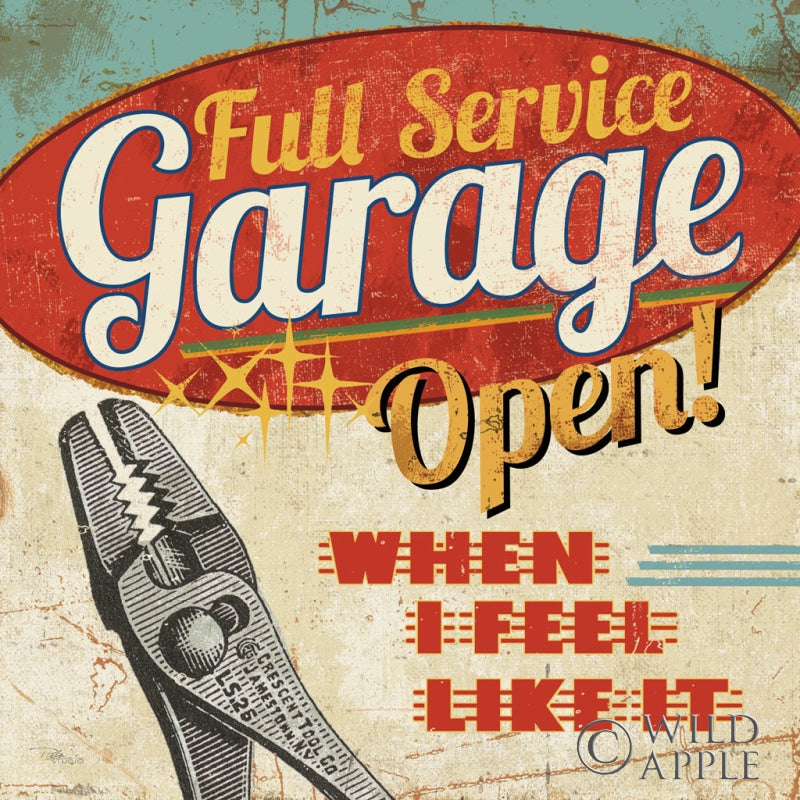 Mancave I - Full Service Garage Posters Prints & Visual Artwork