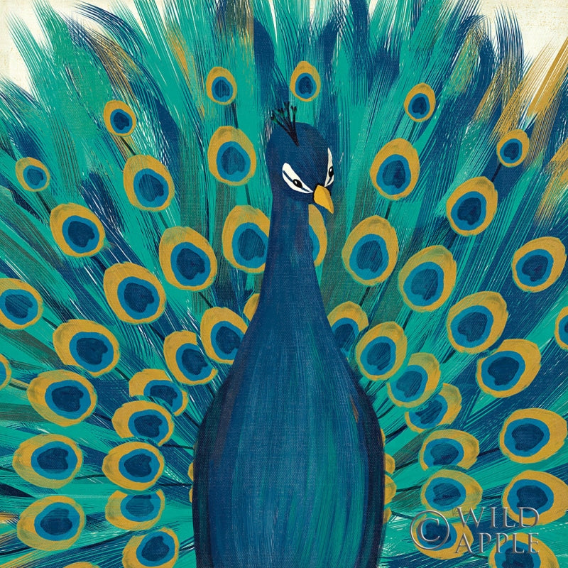 Reproduction of Proud as a Peacock I by Veronique Charron - Wall Decor Art
