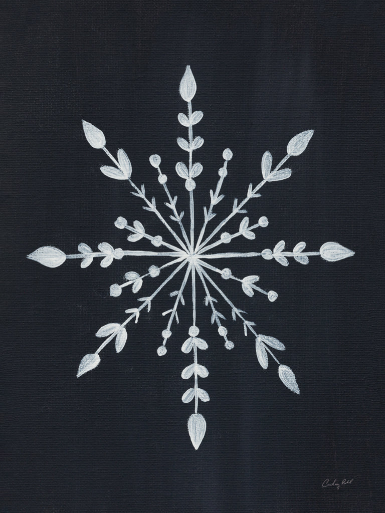 Reproduction of Simple Snowflakes II by Courtney Prahl - Wall Decor Art