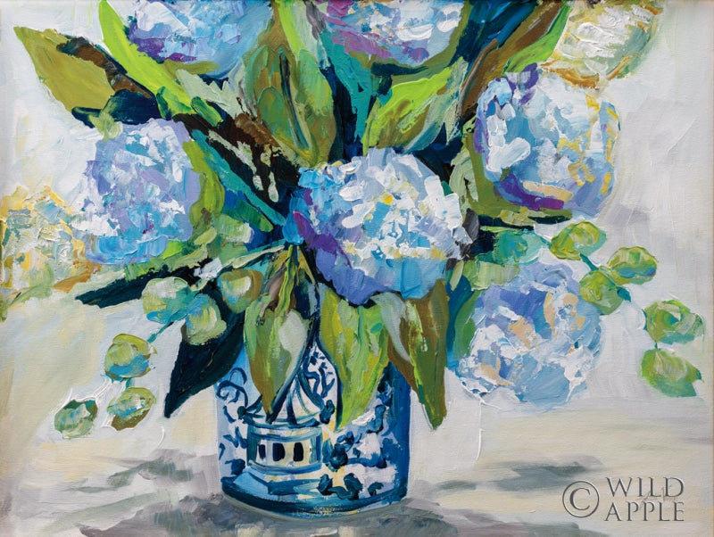 Reproduction of Hydrangea Blue by Jeanette Vertentes - Wall Decor Art