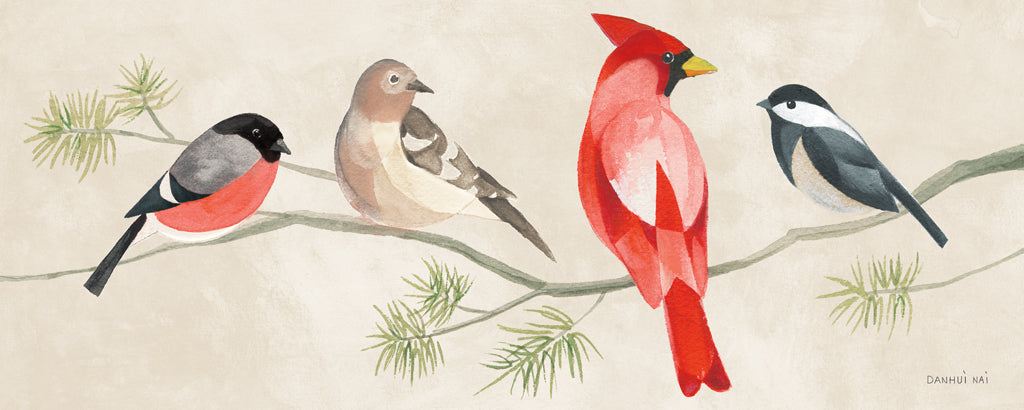 Reproduction of Festive Friends VI by Danhui Nai - Wall Decor Art