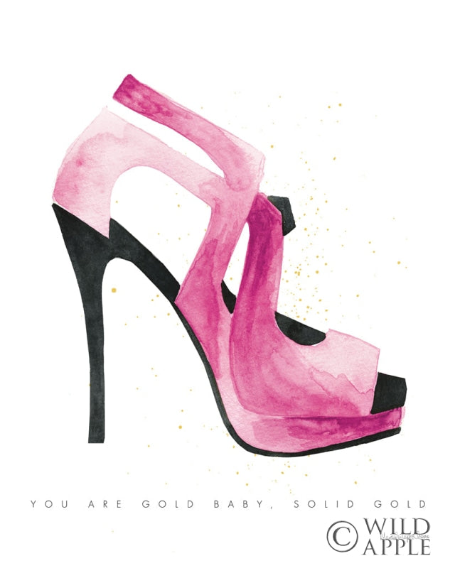 Reproduction of Glitz and Glam VII Pink Crop by Mercedes Lopez Charro - Wall Decor Art