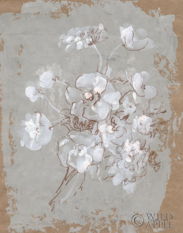 Reproduction of Delicate Floral I by Danhui Nai - Wall Decor Art
