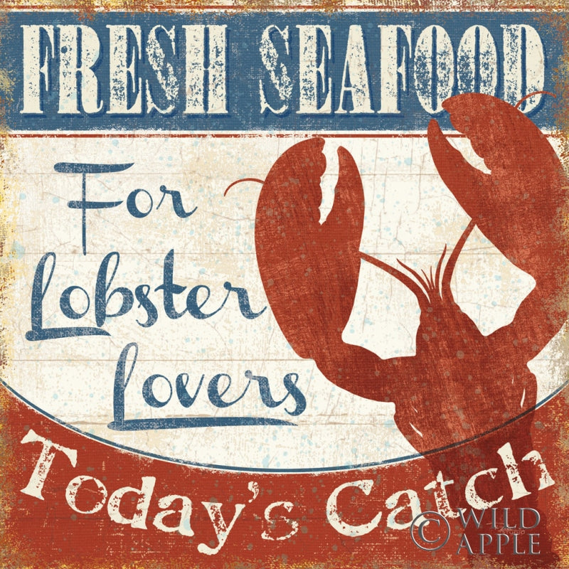 Fresh Seafood I Posters Prints & Visual Artwork