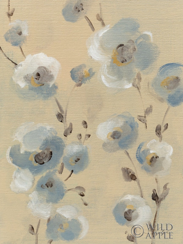 Reproduction of Pale Blue Branches I by Silvia Vassileva - Wall Decor Art