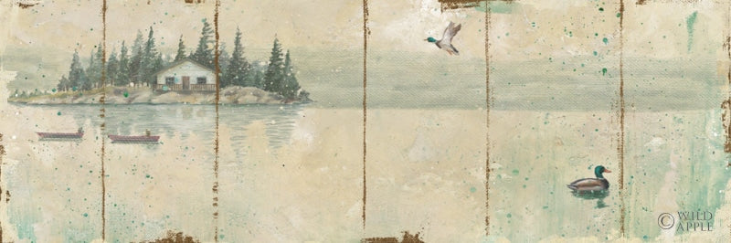 Reproduction of Waterside Lodge IV Panel No Words by Daphne Brissonnet - Wall Decor Art