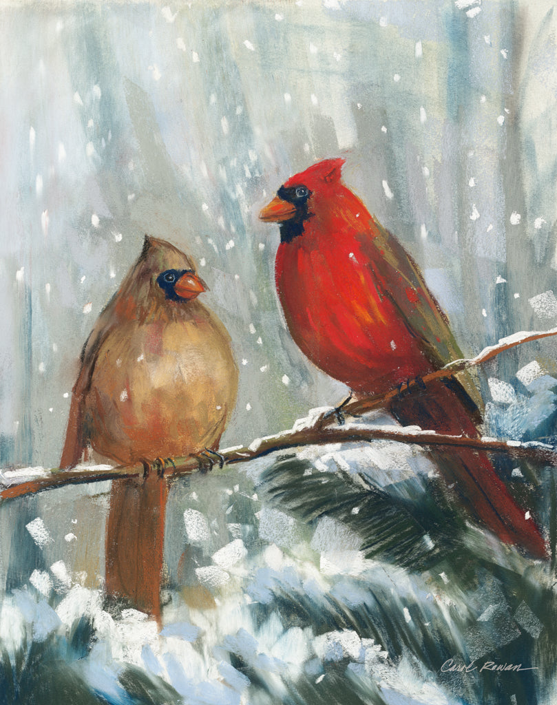 Reproduction of Holiday Birds by Carol Rowan - Wall Decor Art