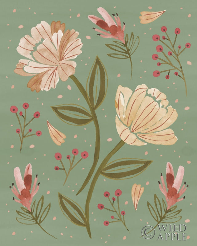 Reproduction of Floralscape V Neutral by Dina June - Wall Decor Art