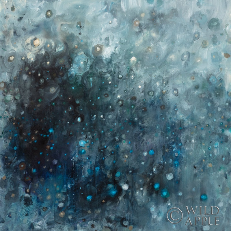 Reproduction of Rain in Gray and Blue by Danhui Nai - Wall Decor Art