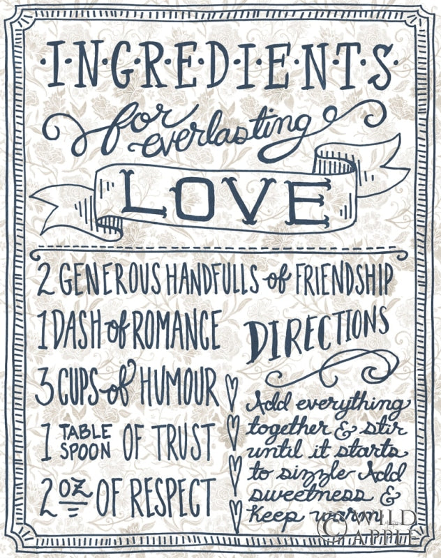 Reproduction of Ingredients For Life Ditzy Floral III Neutral by Mary Urban - Wall Decor Art