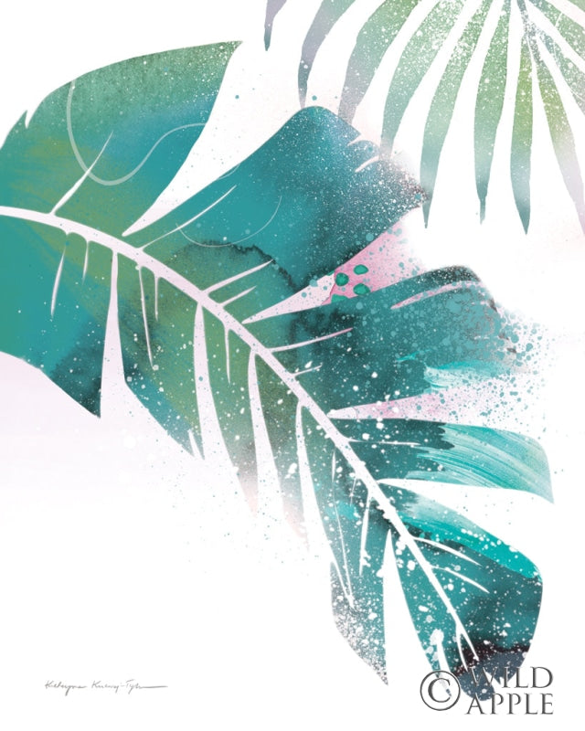 Reproduction of Tropical Leaves I by Kasia Kucwaj-Tybur - Wall Decor Art