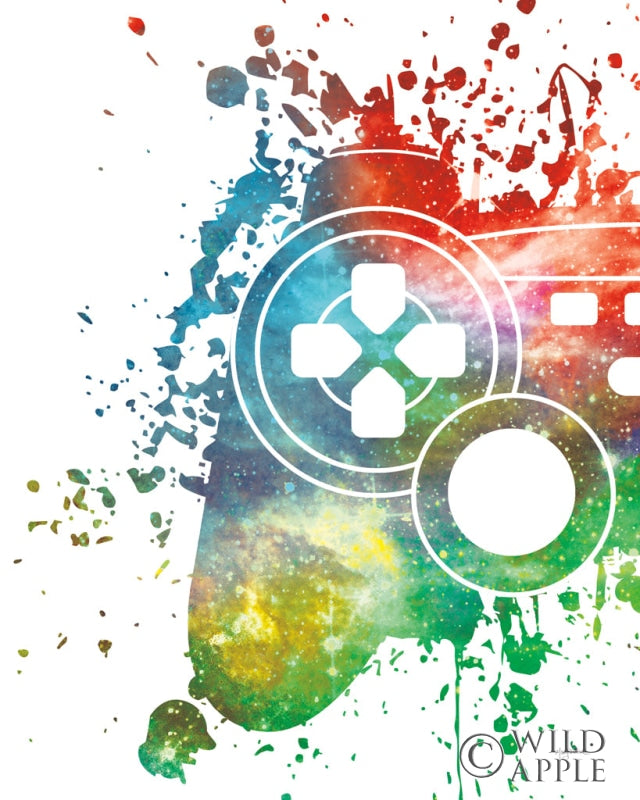 Reproduction of Gamer Splash VI Bright by Mary Urban - Wall Decor Art
