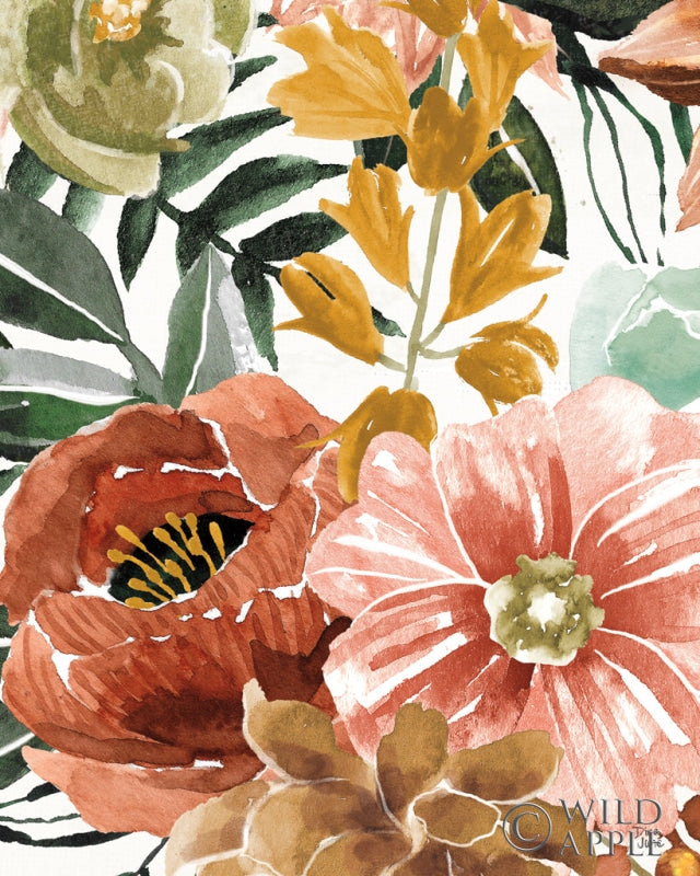 Reproduction of Mixed Floral Chic II by Dina June - Wall Decor Art