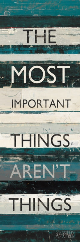 Reproduction of Blue Zephyr Quote II by Mike Schick - Wall Decor Art