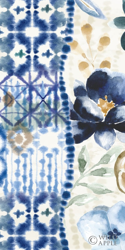 Reproduction of Indigo Splash VI Crop by Dina June - Wall Decor Art