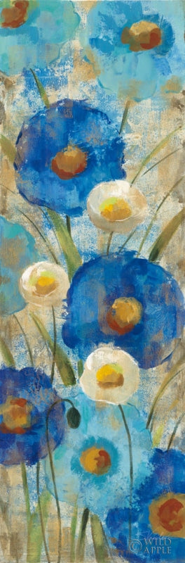Sunkissed Blue And White Flowers Ii Posters Prints & Visual Artwork
